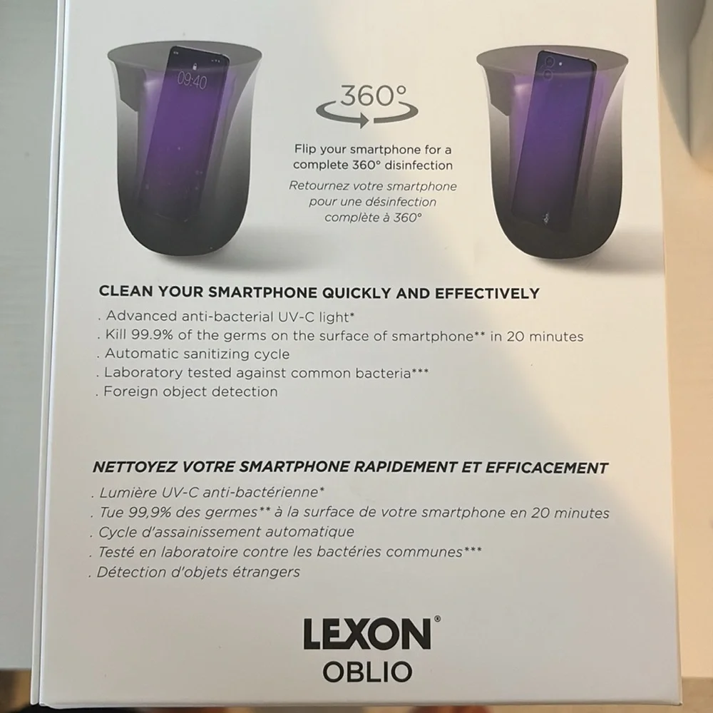 NWT - Lenox Oblio Wireless Charging station and UV sanitizer